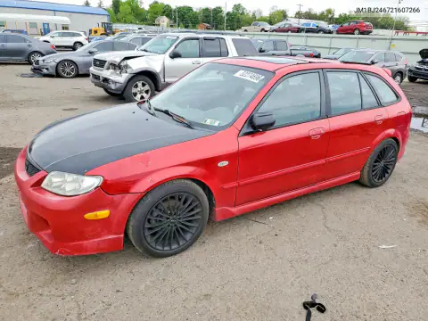 JM1BJ246721607266 — 2002 Mazda Protege, Боковая часть, фото до ремонта