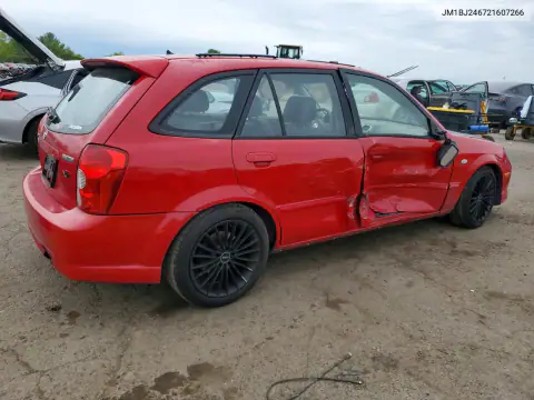 JM1BJ246721607266 — 2002 Mazda Protege, фото 3 с аукциона Copart, Боковая часть