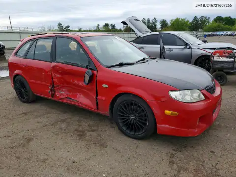 JM1BJ246721607266 — 2002 Mazda Protege, фото 4 с аукциона Copart, Боковая часть