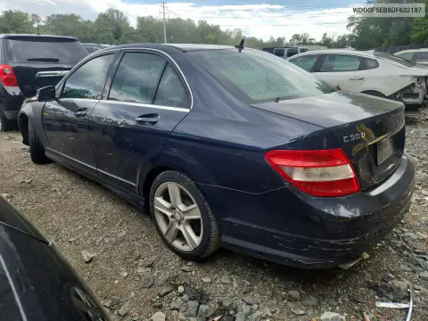 2011 Mercedes-Benz C 300 VIN WDDGF5EB8BF632187 фото 2