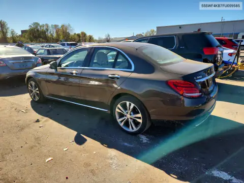 55SWF4KB7FU059585 — 2015 Mercedes C-Klasse, foto 2 de Copart 27.10.2026, Lateral