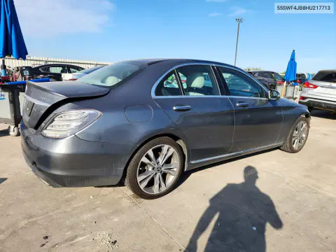 2017 Mercedes-Benz C 300 VIN 55SWF4JB8HU217713 фото 3