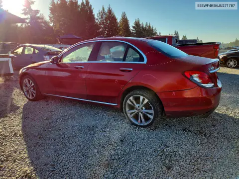 2018 Mercedes-Benz C 300 4Matic VIN 55SWF4KB4JU271787 фото 2
