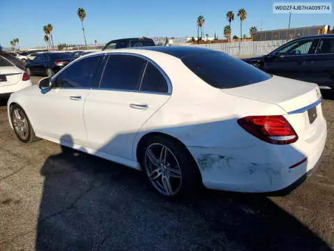 WDDZF4JB7HA039774 — 2017 Mercedes E-Klasse, zdjęcie 2 z Copart, Uszkodzenia podwozia