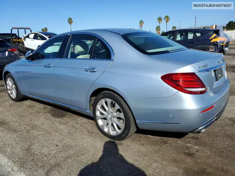 2017 Mercedes-Benz E 300 VIN WDDZF4JBXHA078357 фото 2