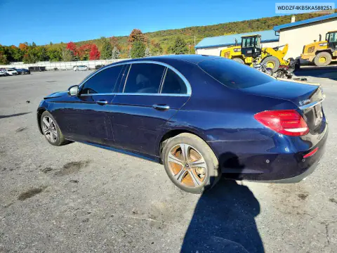 WDDZF4KB5KA588251 — 2019 Mercedes E-Klasse, zdjęcie 2 z Copart 27.10.2026, Przód