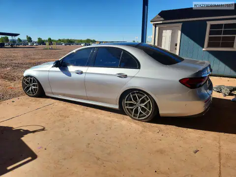 W1KZF8DB0MA917557 — 2021 Mercedes E-Klasse, ფოტო 2, Copart, წინა ნაწილი