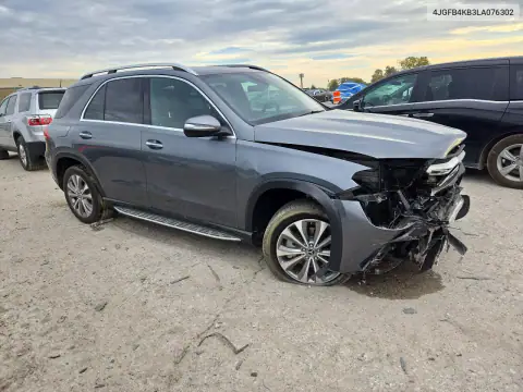 4JGFB4KB3LA076302 — 2020 Mercedes GLE, фото 4 с аукциона Copart, ПЕРЕДНЯЯ ЧАСТЬ