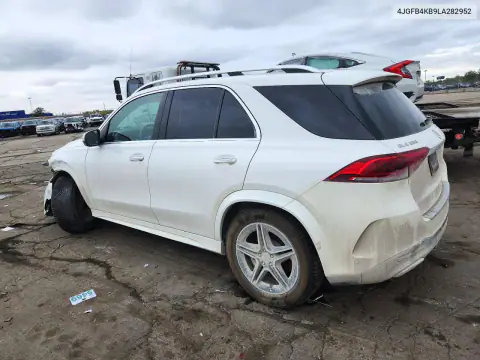 4JGFB4KB9LA282952 — 2020 Mercedes GLE, zdjęcie 2 z Copart, Przód
