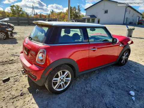2012 Mini Cooper S VIN WMWSV3C5XCTY16717 фото 3