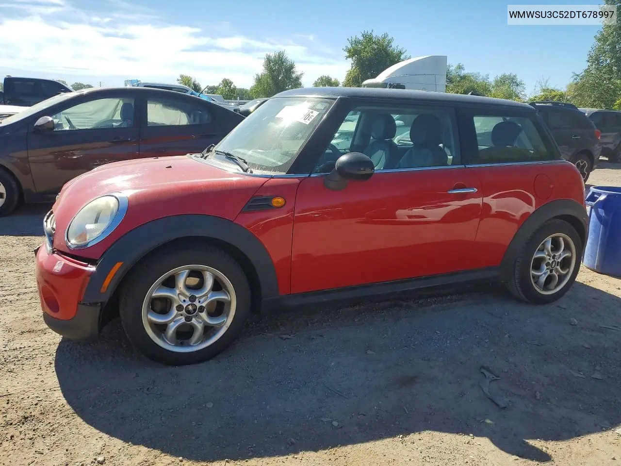 2013 Mini Cooper VIN WMWSU3C52DT678997 фото 1