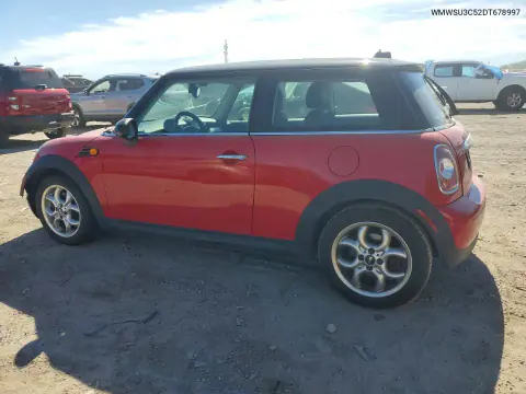 2013 Mini Cooper VIN WMWSU3C52DT678997 фото 2