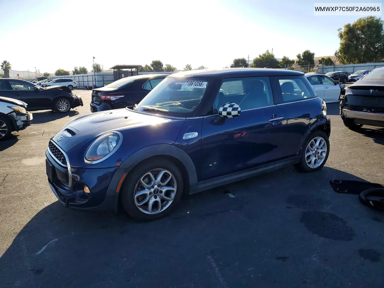 2015 Mini Cooper S VIN WMWXP7C50F2A60965 фото 1