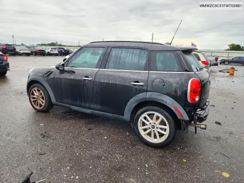 2015 Mini Cooper S Countryman VIN WMWZC3C51FWT03881 фото 2