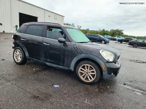 2015 Mini Cooper S Countryman VIN WMWZC3C51FWT03881 фото 4