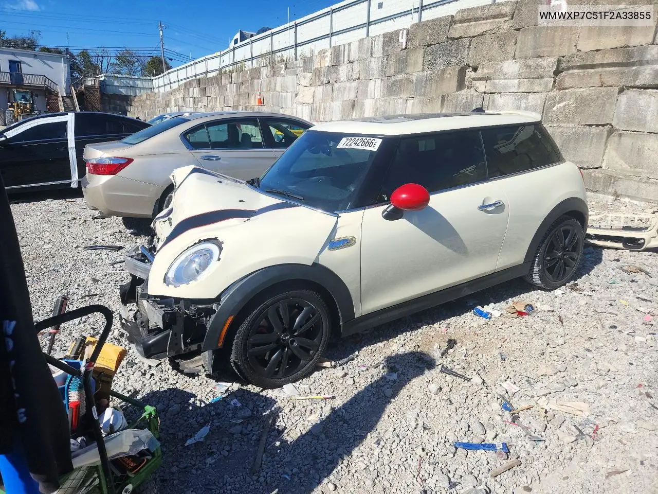2015 Mini Cooper S VIN WMWXP7C51F2A33855 фото 1
