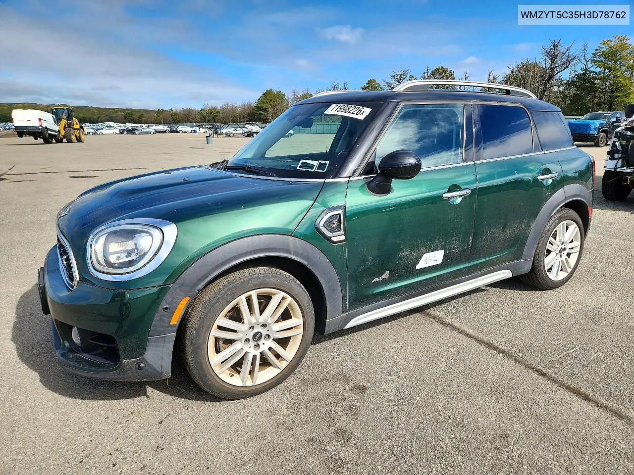 2017 Mini Cooper S Countryman All4 VIN WMZYT5C35H3D78762 фото 1