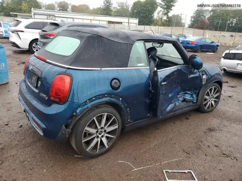 WMWWJ5C07M3M82158 — 2021 MINI Cooper, photo 3 from Copart, Front end