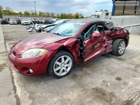4A3AL35T97E007569 — 2007 Mitsubishi Eclipse, Боковая часть, фото до ремонта