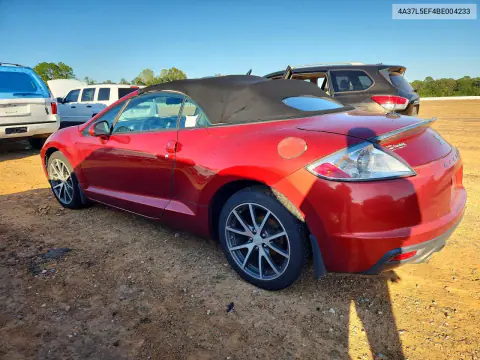 2011 Mitsubishi Eclipse Spyder Gs VIN 4A37L5EF4BE004233 фото 2