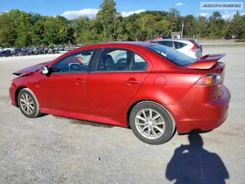 2016 Mitsubishi Lancer Es VIN JA32U2FU1GU000562 фото 2