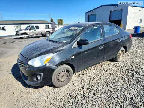 ML32F3FJ9HHF14442 — 2017 Mitsubishi Mirage, Передняя часть, фото до ремонта