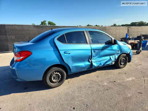 ML32F3FJ1HHF10417 — 2017 Mitsubishi Mirage, фото 3 з Copart 27.10.2026, Бокова частина
