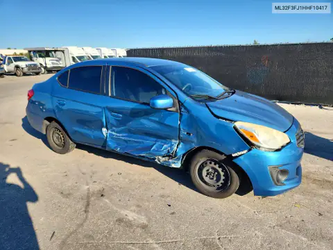 ML32F3FJ1HHF10417 — 2017 Mitsubishi Mirage, фото 4 з Copart 27.10.2026, Бокова частина
