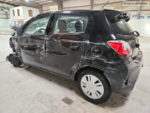 ML32AUHJ2RH032802 — 2024 Mitsubishi Mirage, ფოტო 2, Copart 14.10.2026, წინა ნაწილი