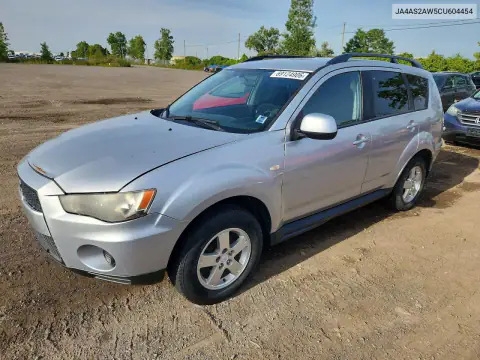 JA4AS2AW5CU604454 Mitsubishi Outlander 2012 — uszkodzenie Pożar silnika, zdjęcie przed naprawą