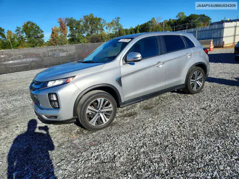 2021 Mitsubishi Outlander Sport Se VIN JA4APVAU8MU034209 фото 1