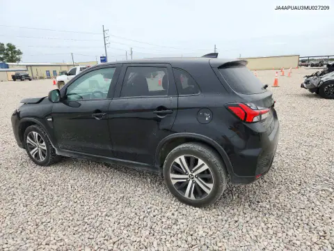JA4APUAU3MU027209 — 2021 Mitsubishi Outlander, foto 2 de Copart, Parte delantera