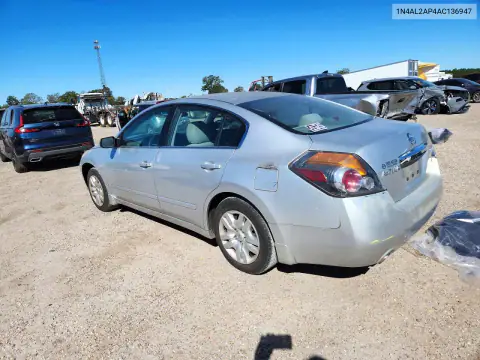 1N4AL2AP4AC136947 — 2010 Nissan Altima, photo 2 from Copart 22.10.2026, Front end