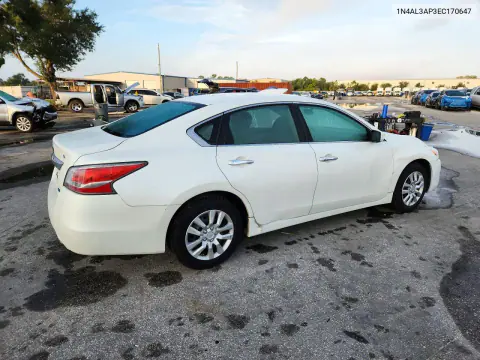 2014 Nissan Altima 2.5 S VIN 1N4AL3AP3EC170647 фото 3