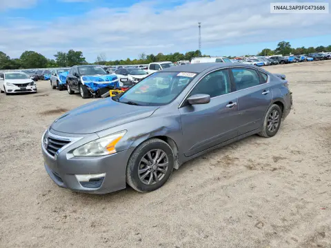 1N4AL3AP3FC473686 — 2015 Nissan Altima, Задняя часть, фото до ремонта