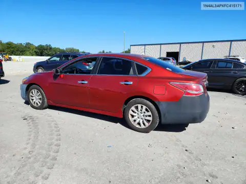 1N4AL3APXFC415171 — 2015 Nissan Altima, photo 2 from Copart 26.10.2026, Minor dents and scratches