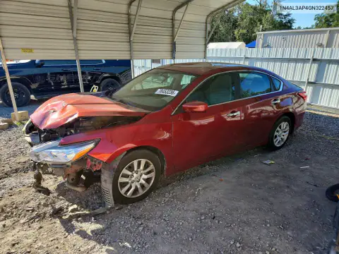 1N4AL3AP4GN322457 Nissan Altima 2016 — Front end damage, before-repair photo