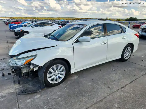 1N4AL3APXHC253528 — 2017 Nissan Altima, წინა ნაწილი, ფოტოები შეკეთებამდე