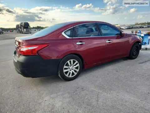 1N4AL3AP1HC268774 — 2017 Nissan Altima, photo 3 from Copart, Front end