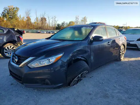 1N4AL3AP4JC167119 — 2018 Nissan Altima, Передняя часть, фото до ремонта