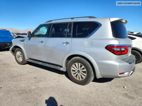 JN8AY2AC8M9146458 — 2021 Nissan Armada, фото 2 с аукциона Copart, ПЕРЕДНЯЯ ЧАСТЬ