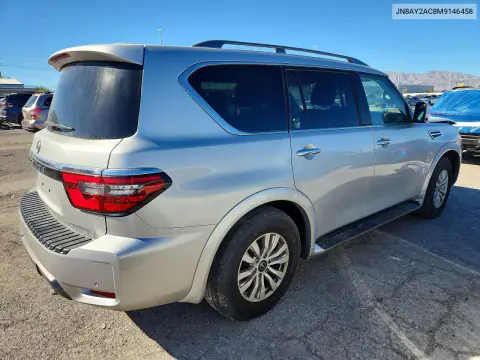 JN8AY2AC8M9146458 — 2021 Nissan Armada, фото 3 с аукциона Copart, ПЕРЕДНЯЯ ЧАСТЬ