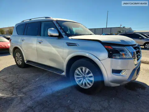 JN8AY2AC8M9146458 — 2021 Nissan Armada, фото 4 с аукциона Copart, ПЕРЕДНЯЯ ЧАСТЬ