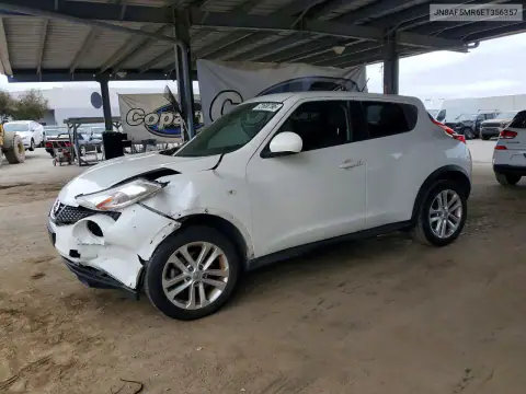 JN8AF5MR6ET356357 — 2014 Nissan Juke, ПЕРЕДНЯЯ ЧАСТЬ, фото до ремонта