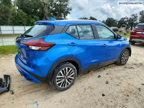 2021 Nissan Kicks Sv VIN 3N1CP5CV9ML483786 фото 3