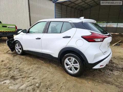 2021 Nissan Kicks S VIN 3N1CP5BV8ML475163 фото 2