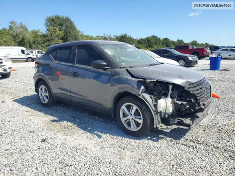 3N1CP5BV8ML564960 — 2021 Nissan Kicks, фото 4 з Copart, Передня частина