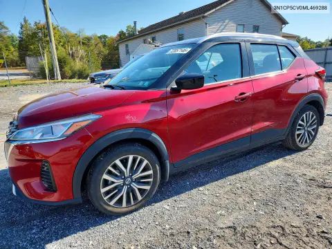 3N1CP5CV0ML469288 — 2021 Nissan Kicks, Боковая часть, фото до ремонта