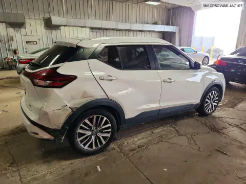 3N1CP5CV4ML467107 — 2021 Nissan Kicks, ფოტო 3, Copart, უკანა ნაწილი