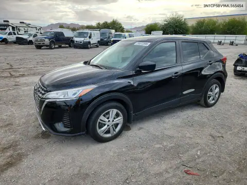 3N1CP5BV9ML565454 — 2021 Nissan Kicks, Lateral, fotos antes de reparar